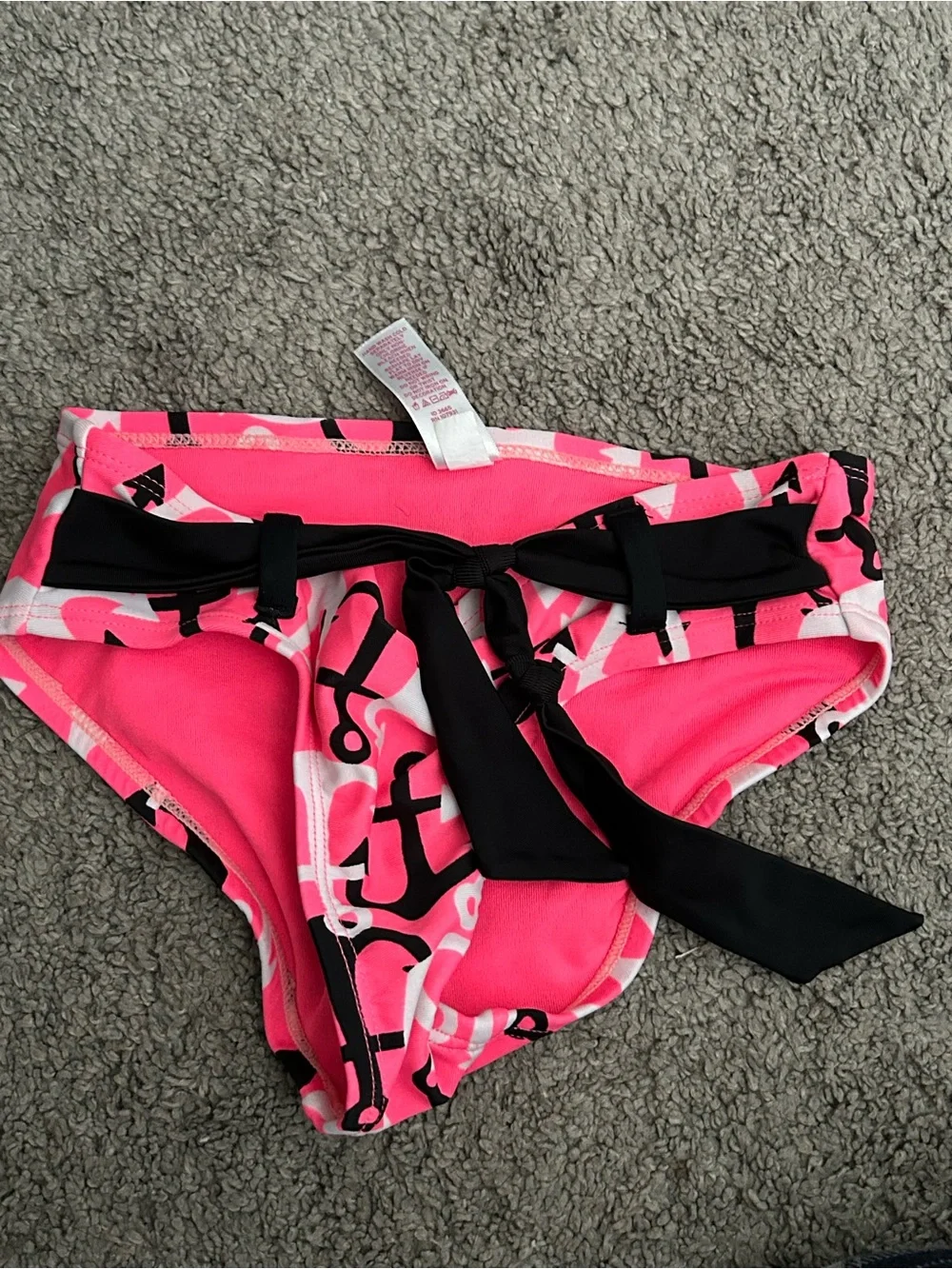 Justice Neon Pink Bikini Top and bottom